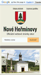 Mobile Screenshot of noveherminovy.eu