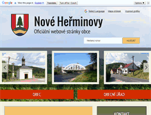 Tablet Screenshot of noveherminovy.eu